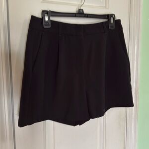 Express Black High-Waist Tailored Shorts
